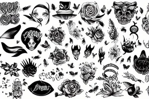 Dreams feel like reality tattoo idea