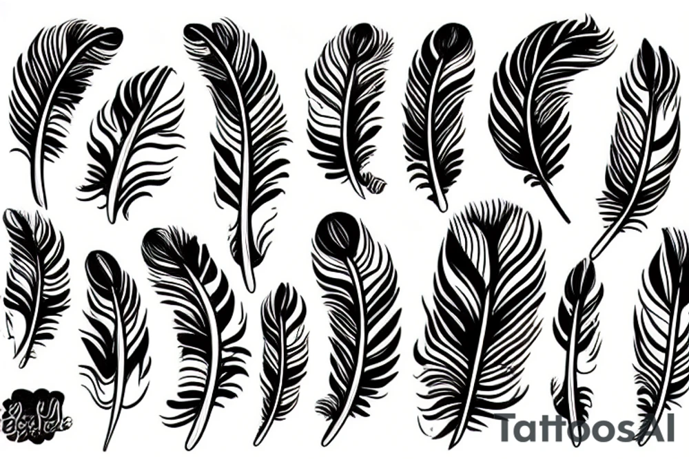 Feather tattoo idea