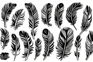 Feather tattoo idea