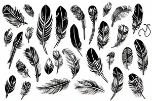 Feather tattoo idea