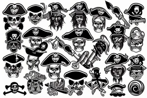 pirate tattoo idea