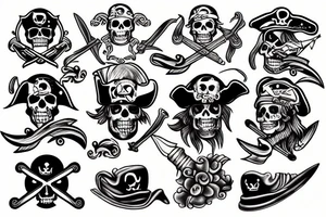 pirate tattoo idea