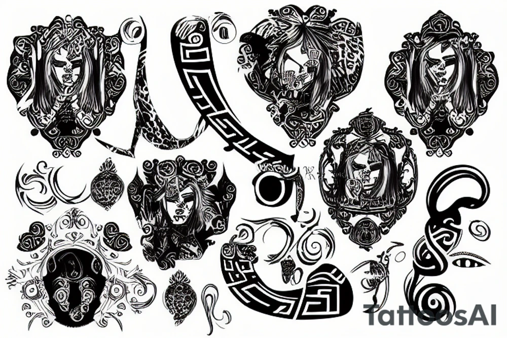 Versace style tattoo idea