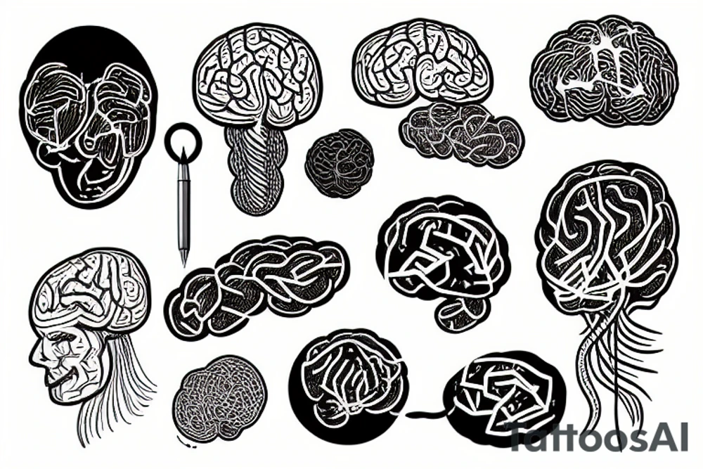 Explosive brain, overthinking with wires tattoo idea