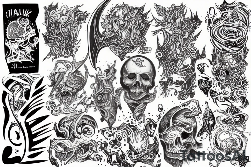 chaos , overthinking tattoo idea