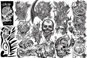 chaos , overthinking tattoo idea