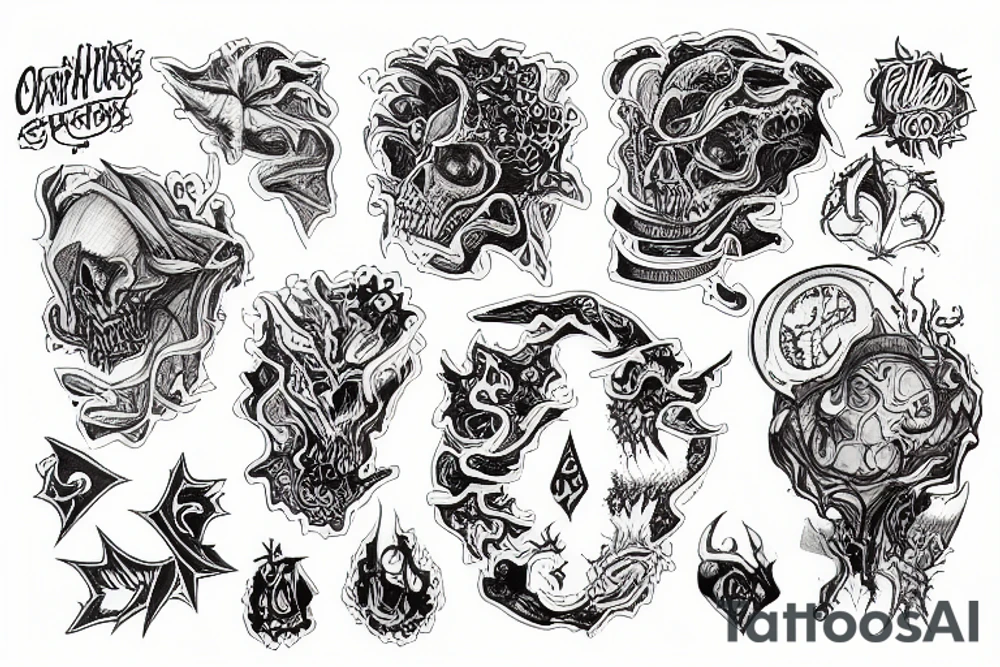 chaos , overthinking tattoo idea