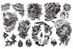 chaos , overthinking tattoo idea