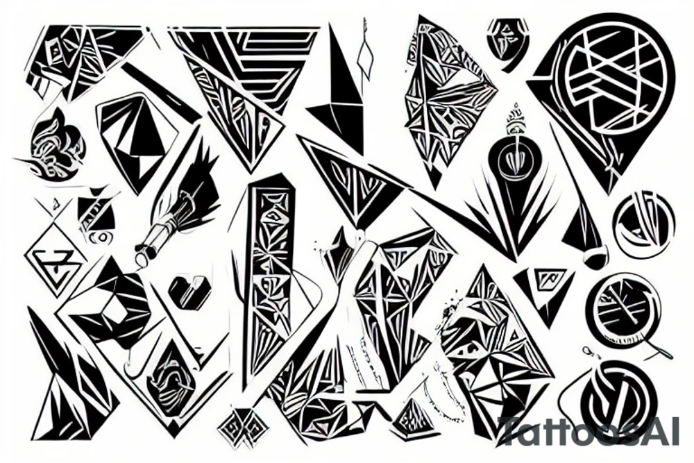 Карта Украины в лабиринте tattoo idea