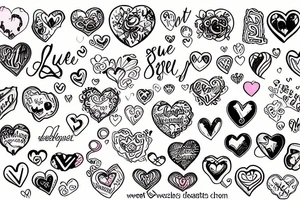 sweet heart tattoo idea