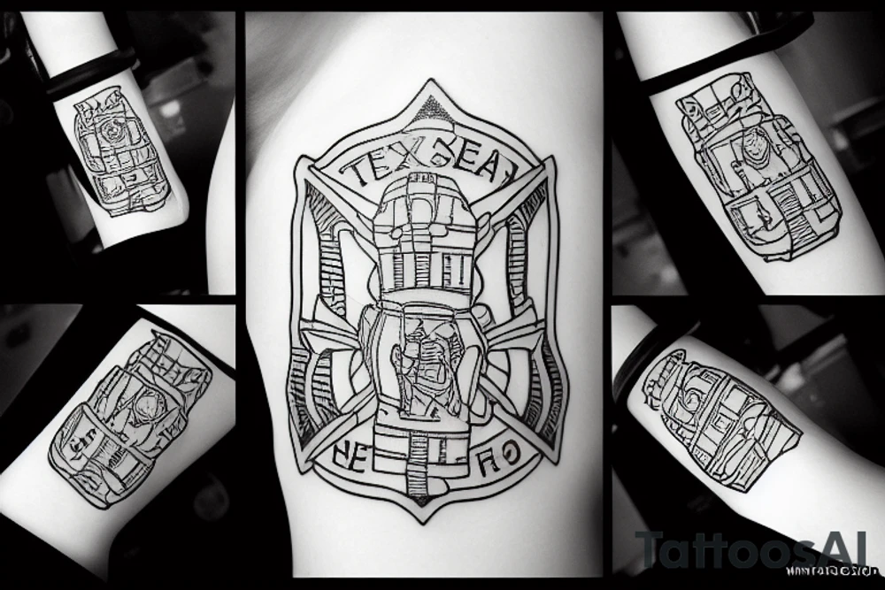 Firefighter Texas Canada uk tattoo idea