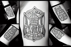 Firefighter Texas Canada uk tattoo idea