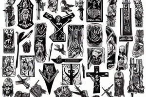 Mjölnir and the crucifix tattoo idea