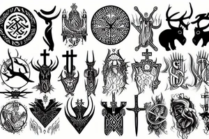 Norse and Christianity tattoo idea