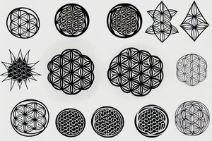 Flower of life tattoo idea