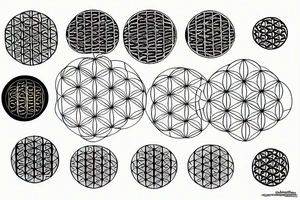 Flower of life tattoo idea