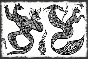 neck tattoo of a leapard tattoo idea
