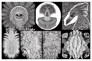 coriander emu tattoo idea