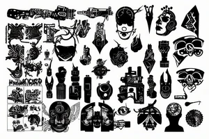 cyberpunk tattoo idea