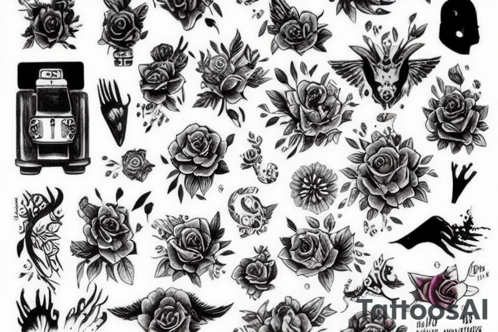 Чёрный кот tattoo idea