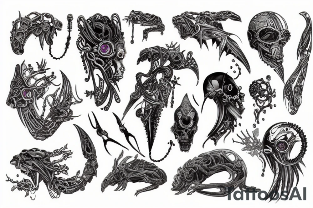 Чёрный кот tattoo idea