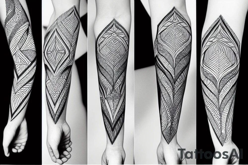 Fascinating pattern tattoo idea