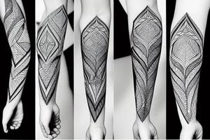 Fascinating pattern tattoo idea