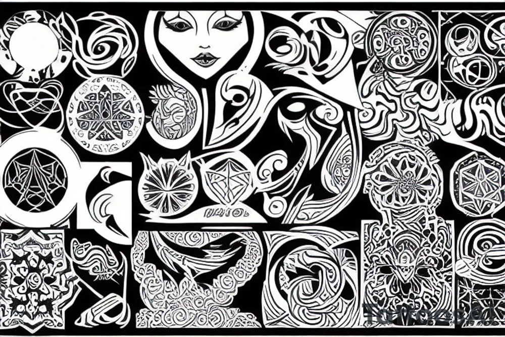 psychedelic tattoo idea