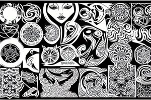 psychedelic tattoo idea