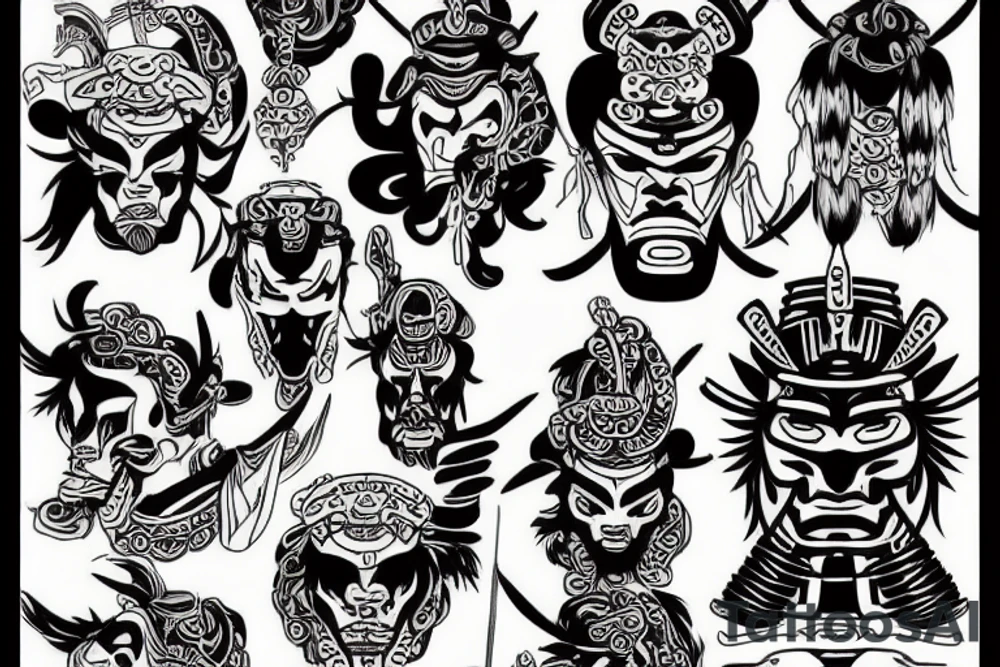 Samurai Style tattoo idea