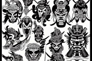 Samurai Style tattoo idea