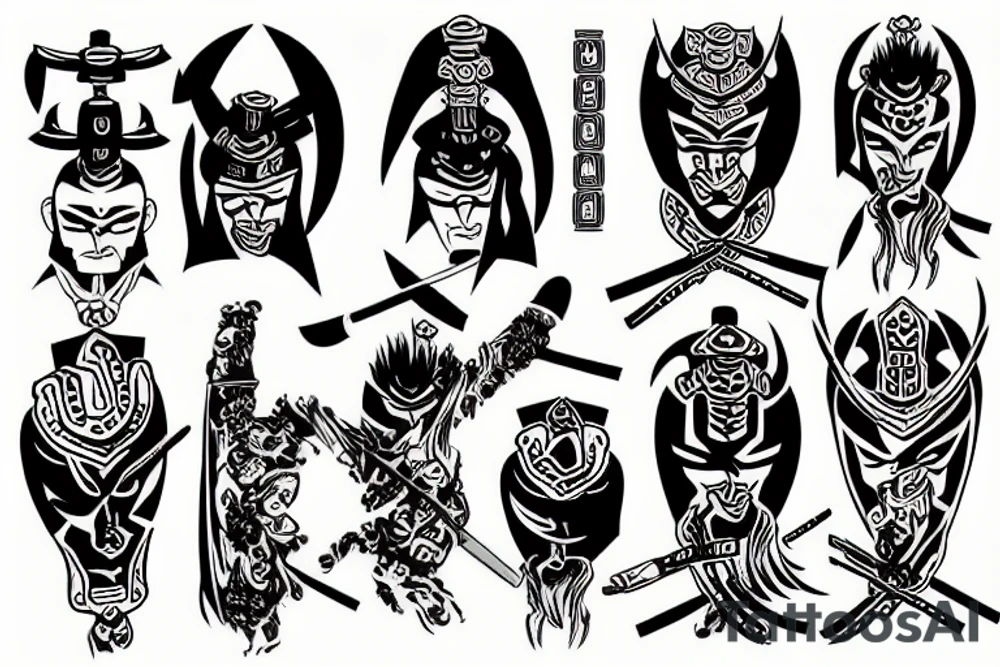 Samurai Style tattoo idea