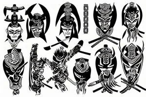 Samurai Style tattoo idea