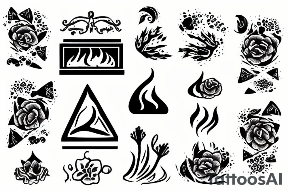 fireplace ashes tattoo idea