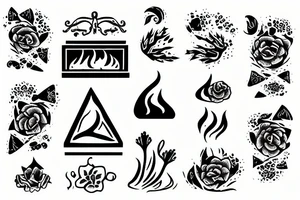 fireplace ashes tattoo idea