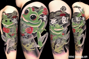 Frog samurai tattoo idea