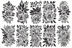 Floral tattoo idea