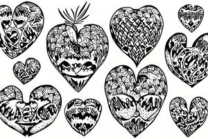 pomegranate heart tattoo idea
