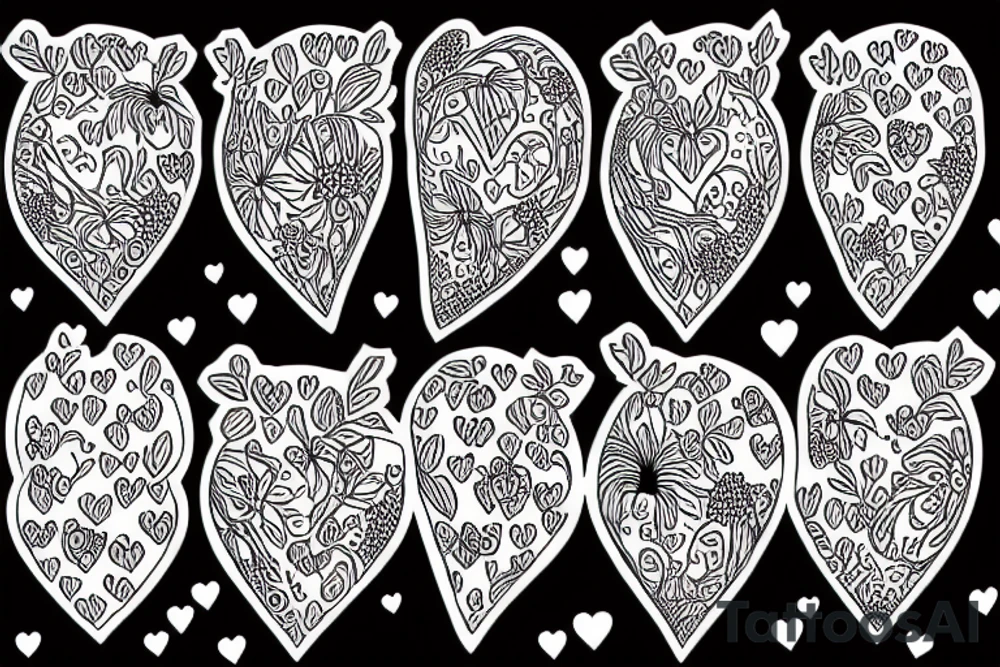 pomegranate heart tattoo idea