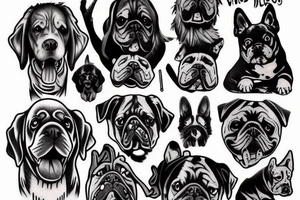 Vicious dog tattoo idea