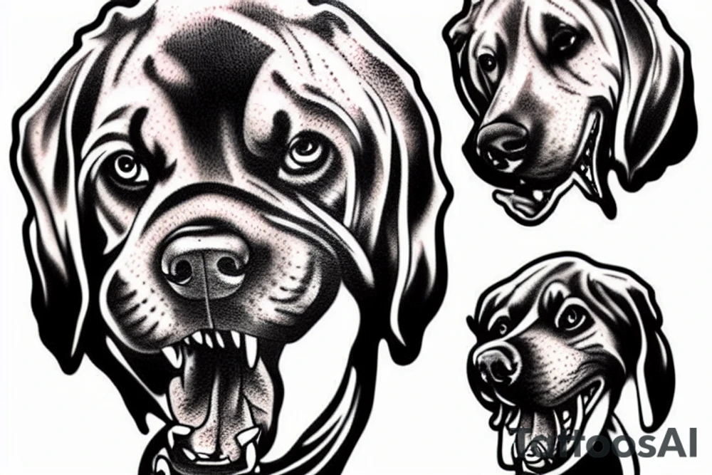 Vicious dog tattoo idea