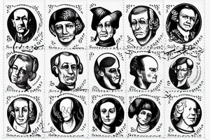 Adam Smith Post stamp tattoo idea