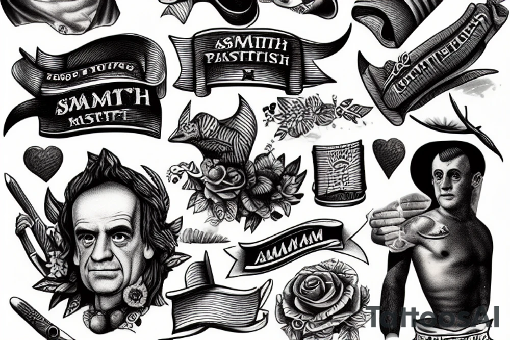 Adam Smith Post stamp tattoo idea