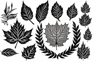 Temple of leafs tattoo idea
