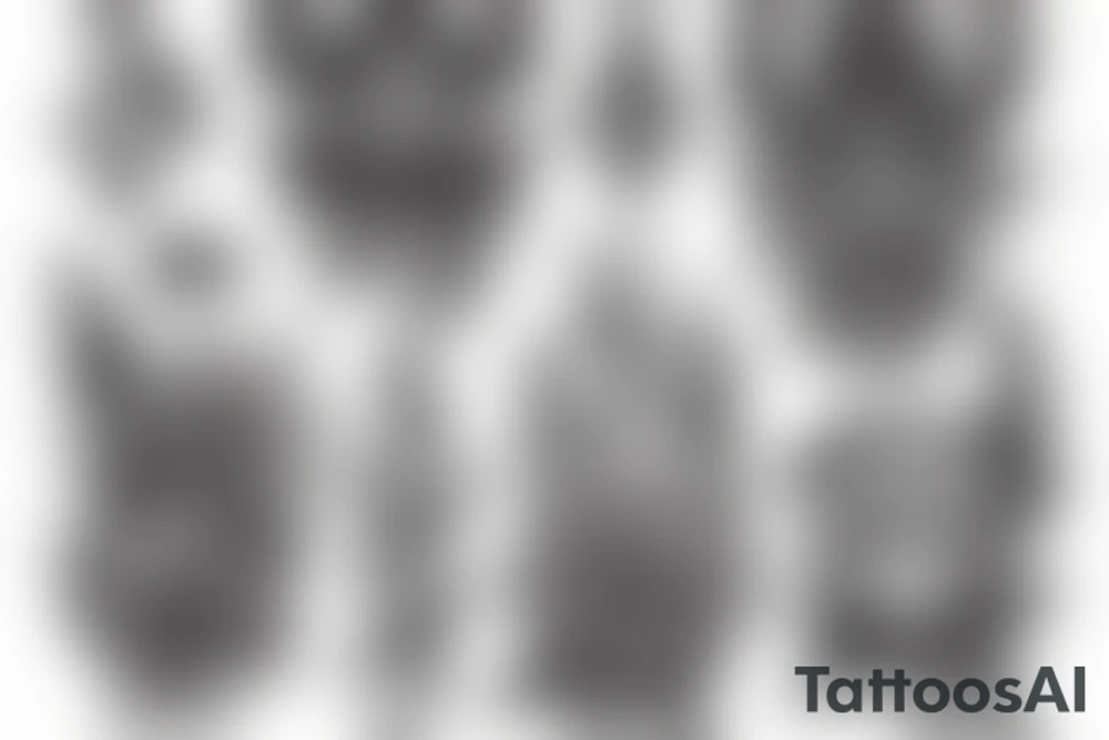 Temple of leafs tattoo idea