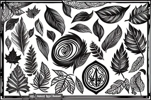 Temple of leafs tattoo idea