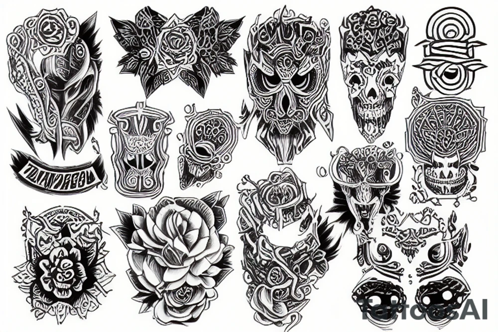 Temple tattoo idea