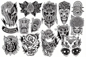 Temple tattoo idea