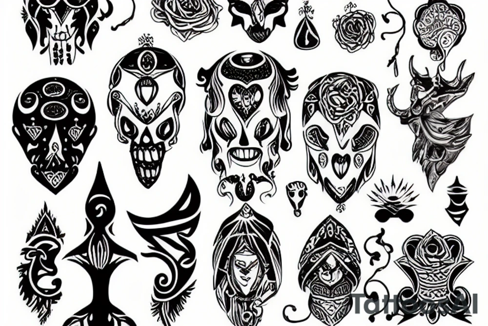 Temple tattoo idea