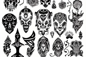 Temple tattoo idea
